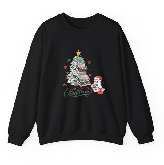 All Booked For Christmas Crewneck